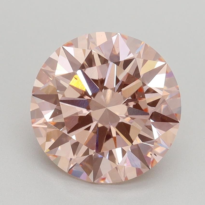 2.51 Ct. Fancy Intense Pink Round Lab Grown Diamond