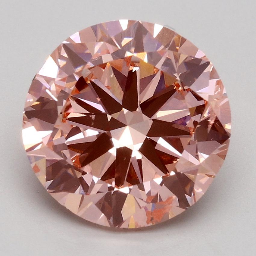 3.00 Ct. Fancy Intense Pink Round Lab Grown Diamond