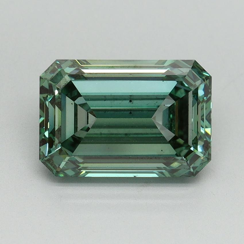 3.07 Ct. Fancy Vivid Green Emerald Lab Grown Diamond