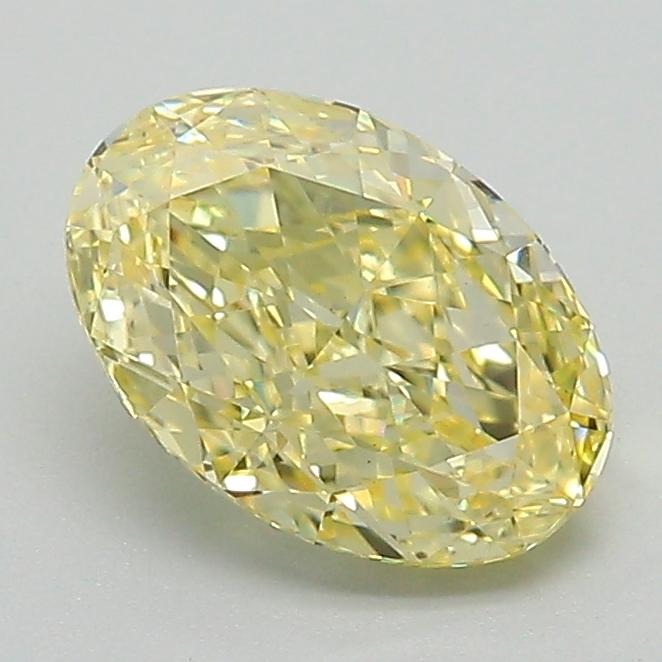 1.36 Ct. Fancy Intense Yellow Oval Lab Grown Diamond