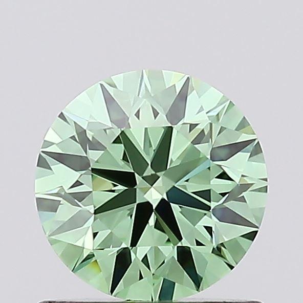 0.75 Ct. Fancy Vivid Green Round Lab Grown Diamond