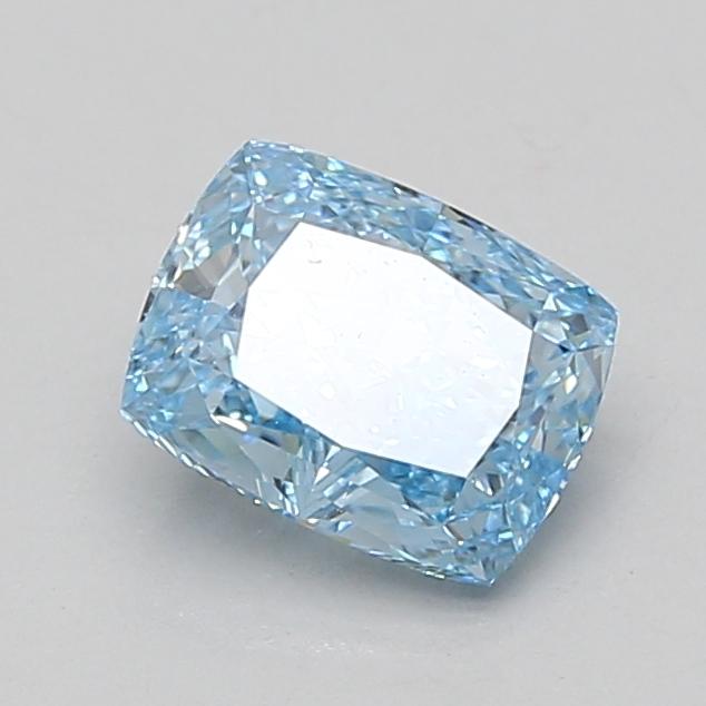 1.53 Ct. Fancy Vivid Blue Cushion Lab Grown Diamond