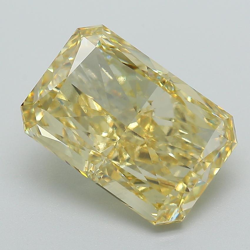 7.04 Ct. Fancy Vivid Yellow Radiant Lab Grown Diamond