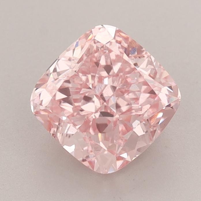 1.43 Ct. Fancy Vivid  Pink Cushion Lab Grown Diamond