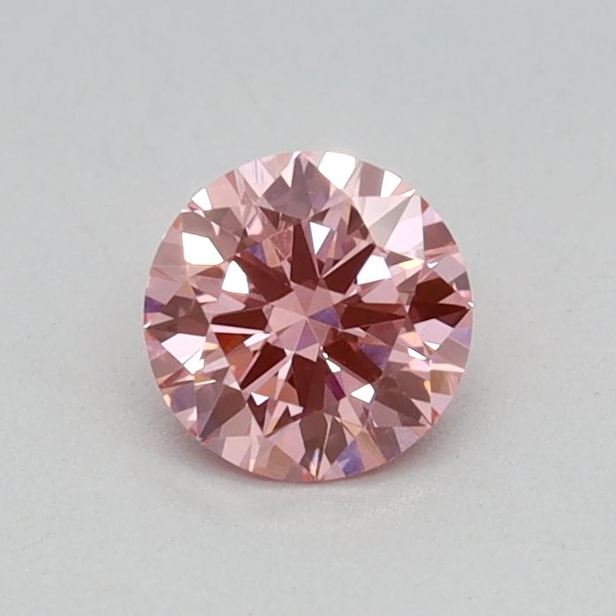 0.31 Ct. Fancy Vivid Pink Round Lab Grown Diamond