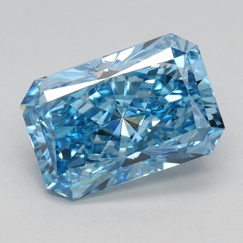 1.36 Ct. Fancy Vivid Blue Radiant Lab Grown Diamond