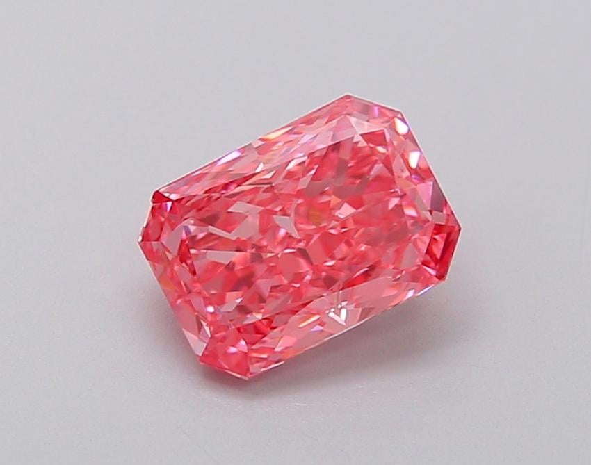 1.15 Ct. Fancy Vivid Pink Radiant Lab Grown Diamond
