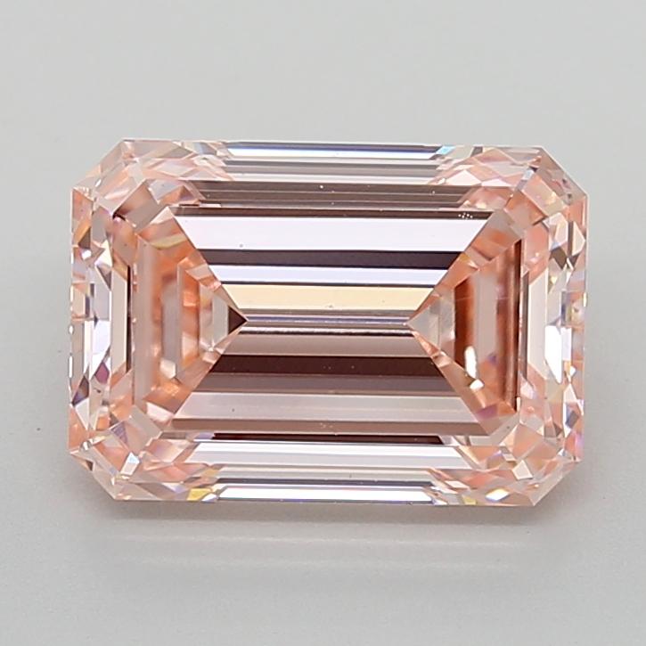 4.07 Ct. Fancy Intense  Pink Emerald Lab Grown Diamond
