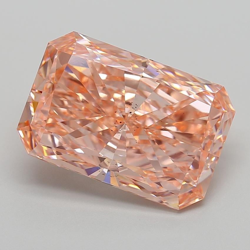 11.00 Ct. Fancy Vivid Pink Radiant Lab Grown Diamond