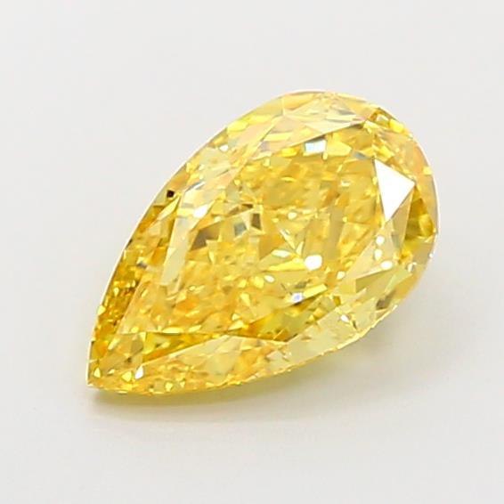 2.08 Ct. Fancy Vivid Yellow Pear Lab Grown Diamond