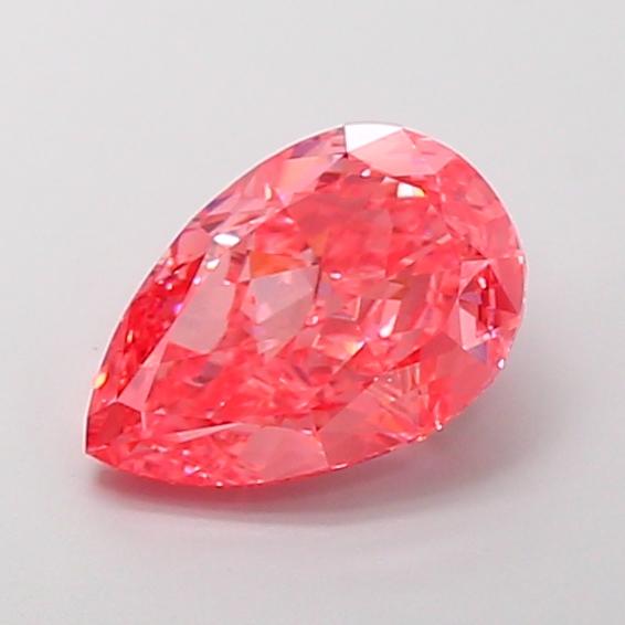 3.23 Ct. Fancy Vivid Pink Pear Lab Grown Diamond