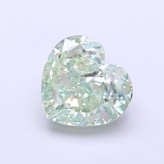 1.26 Ct. Fancy Vivid Green Heart Lab Grown Diamond