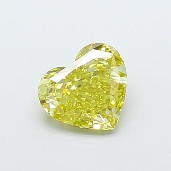 1.01 Ct. Fancy Intense Yellow Heart Lab Grown Diamond