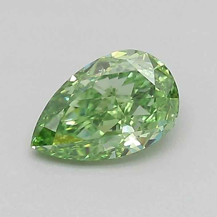 0.33 Ct. Fancy Vivid  Green Pear Lab Grown Diamond