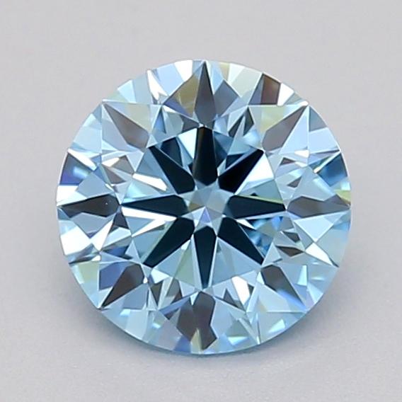 0.50 Ct. Fancy Vivid  Blue Round Lab Grown Diamond