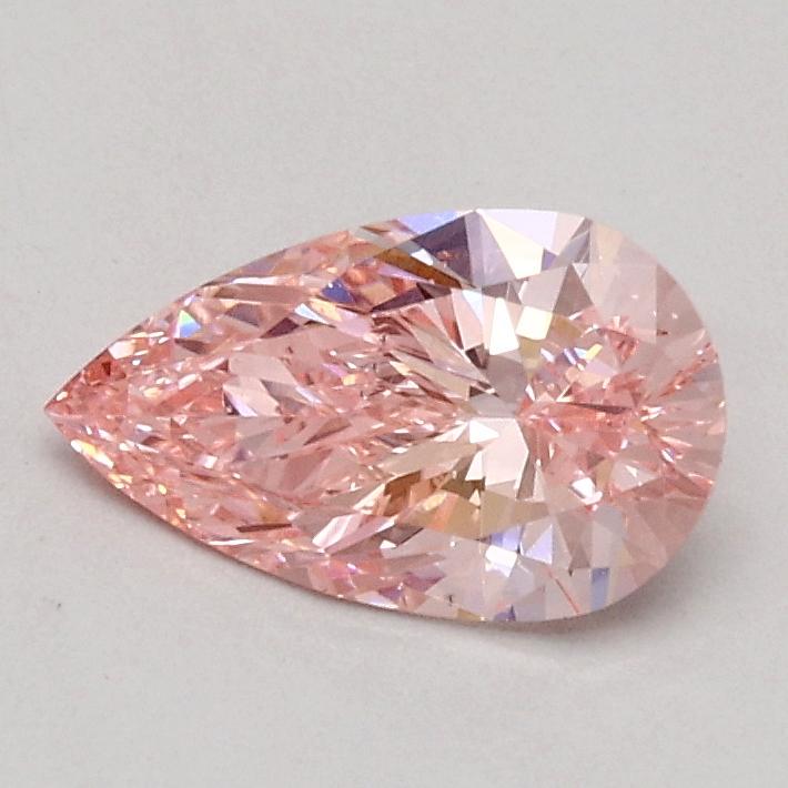 0.54 Ct. Fancy Intense Pink Pear Lab Grown Diamond
