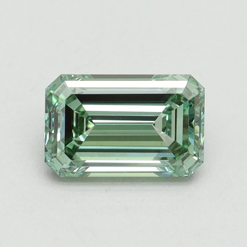 1.00 Ct. Fancy Intense Pacific Green Emerald Lab Grown Diamond