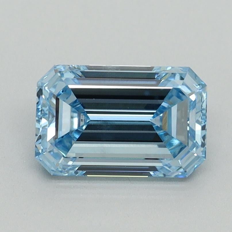 1.38 Ct. Fancy Intense Blue Emerald Lab Grown Diamond