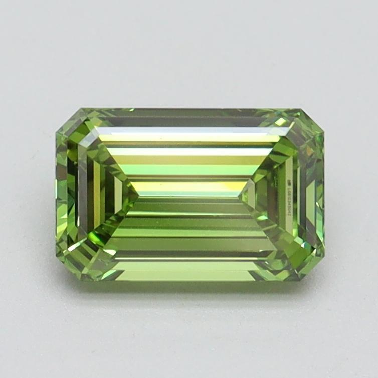 1.01 Ct. Fancy Vivid Green Emerald Lab Grown Diamond