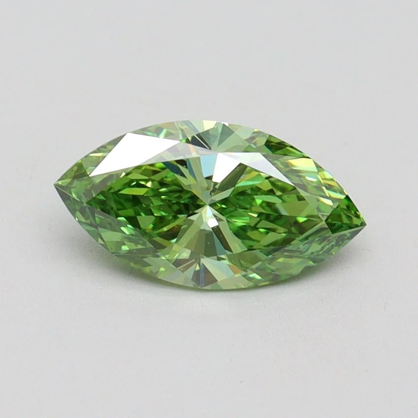 1.01 Ct. Fancy Vivid Green Marquise Lab Grown Diamond