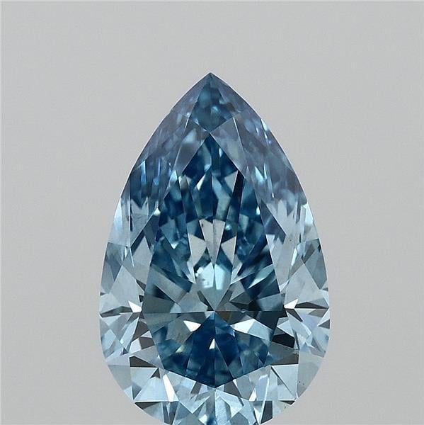 2.01 Ct. Fancy Vivid  Blue Pear Lab Grown Diamond
