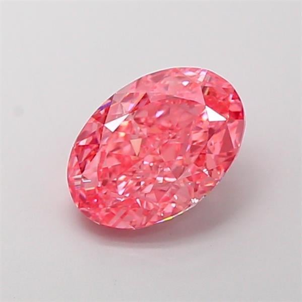 2.52 Ct. Fancy Vivid  Pink Oval Lab Grown Diamond
