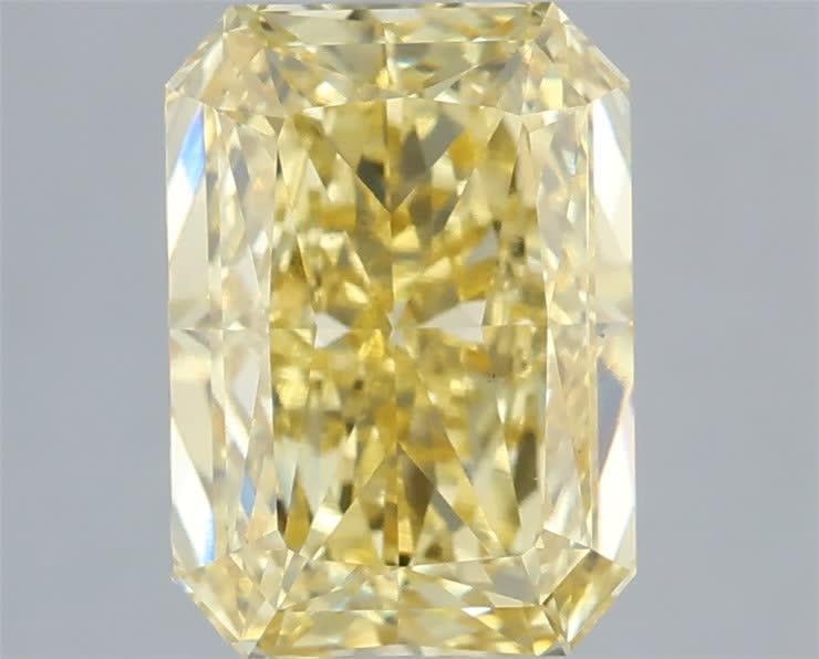 3.08 Ct. Fancy Intense Yellow Radiant Lab Grown Diamond