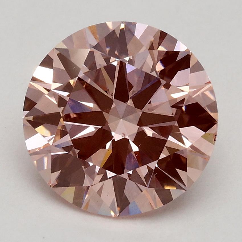 2.19 Ct. Fancy Intense Pink Round Lab Grown Diamond
