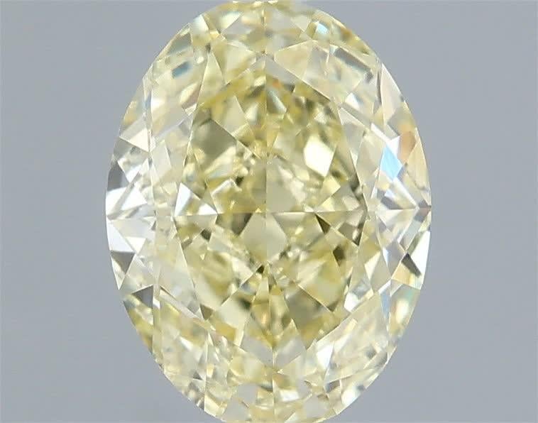 1.05 Ct. Fancy Yellow Oval Lab Grown Diamond