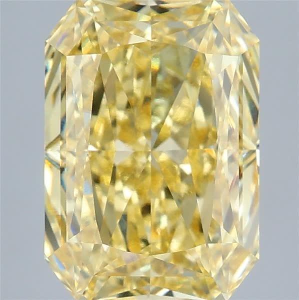 3.57 Ct. Fancy Intense Yellow Radiant Lab Grown Diamond