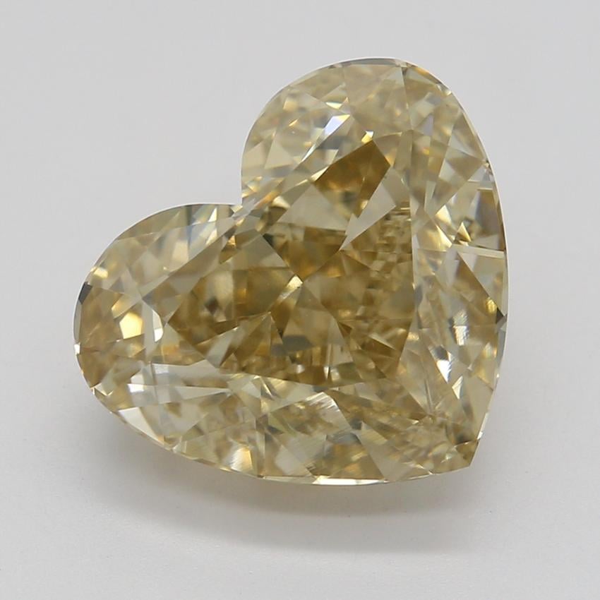 3.02 Ct. Fancy Brown-Yellow Heart Diamond