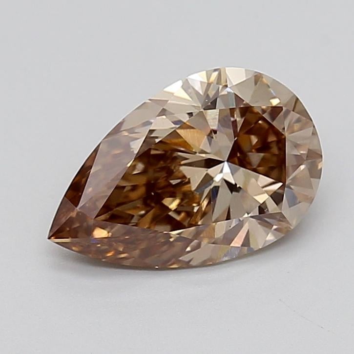 2.10 Ct. Fancy  Brown Pear Lab Grown Diamond