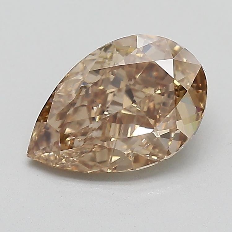 2.05 Ct. Light  Brown Pear Lab Grown Diamond