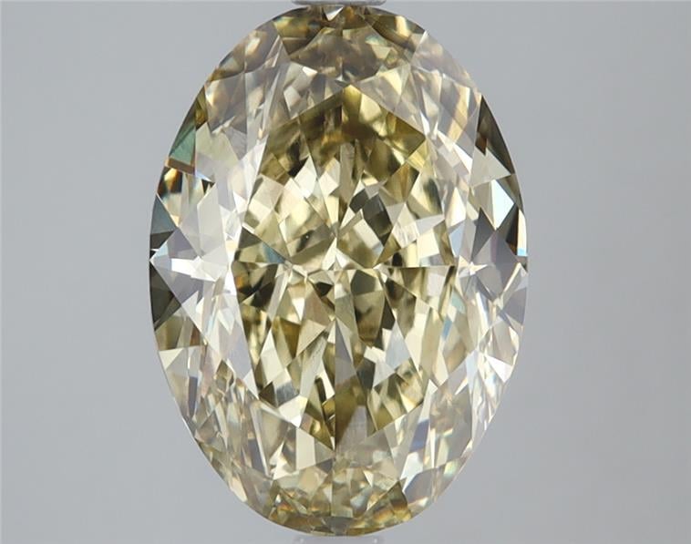 3.58 Ct. Fancy Yellow Oval Lab Grown Diamond