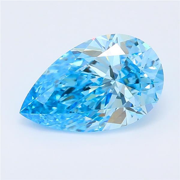1.50 Ct. Fancy Vivid Blue Pear Lab Grown Diamond