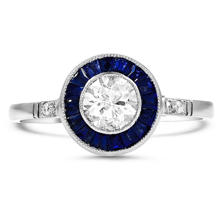 Art Deco Reproduction Diamond Vintage Ring