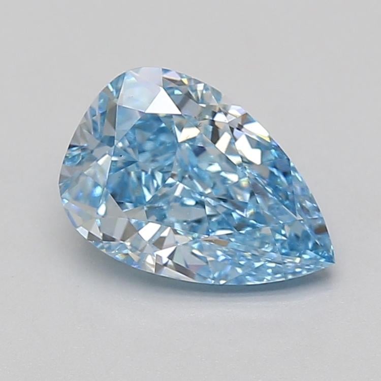 2.03 Ct. Fancy Vivid Blue Pear Lab Grown Diamond