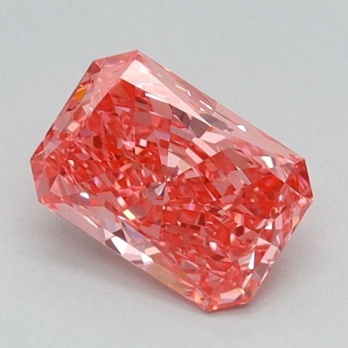 0.71 Ct. Fancy Vivid Pink Radiant Lab Grown Diamond