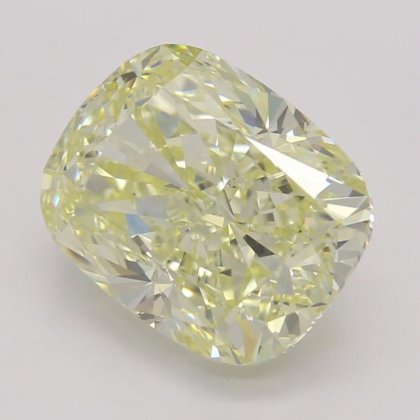3.02 Ct. Fancy Light Yellow Cushion Diamond