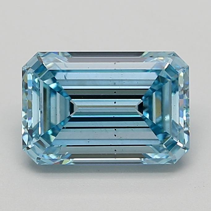 3.00 Ct. Fancy Vivid  Blue Emerald Lab Grown Diamond