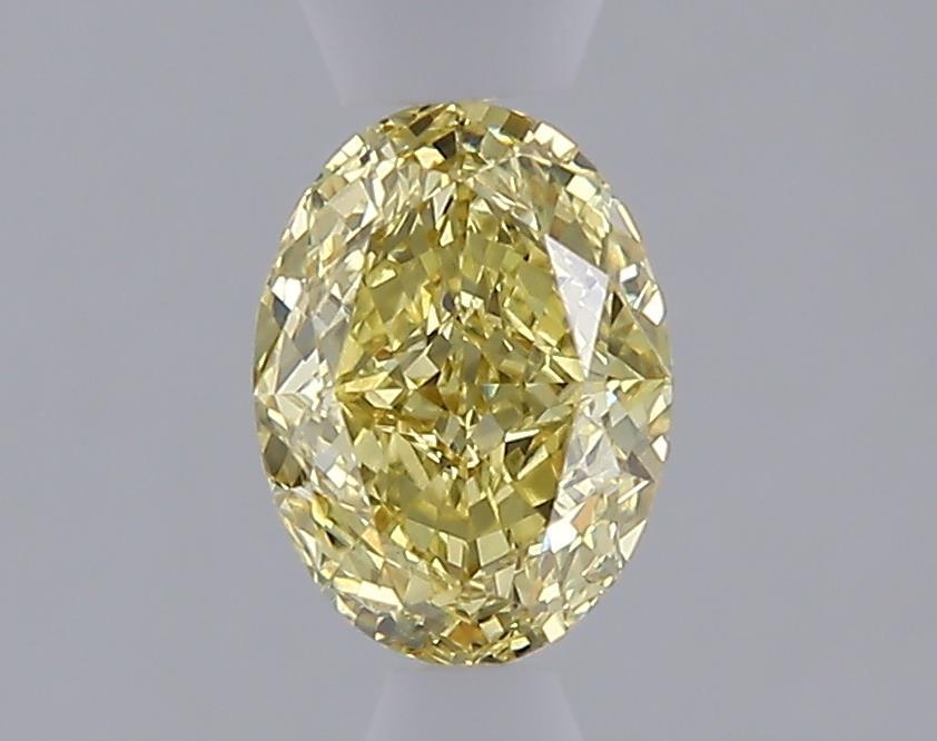1.06 Ct. Fancy Intense  Yellow Oval Lab Grown Diamond