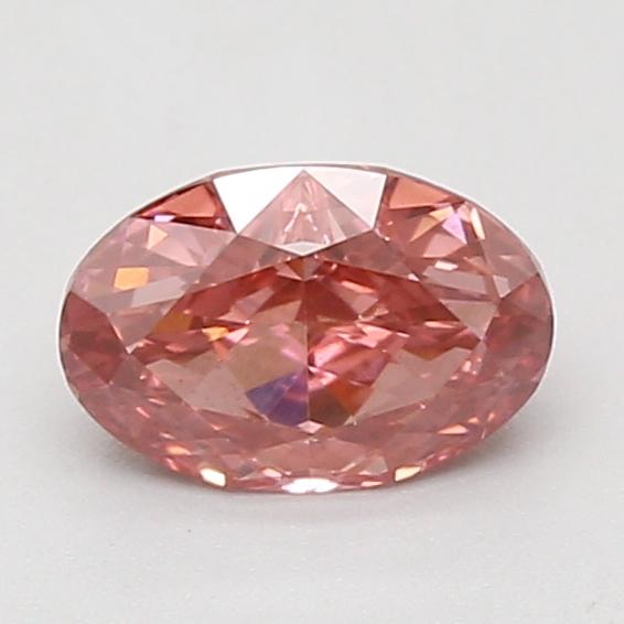 1.02 Ct. Fancy Vivid Pink Oval Lab Grown Diamond