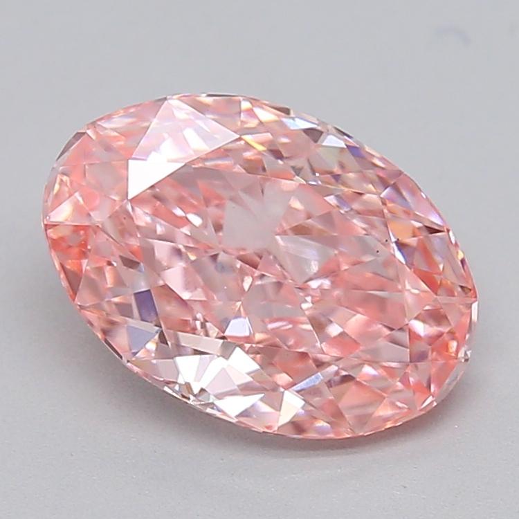1.59 Ct. Fancy Intense  Pink Oval Lab Grown Diamond