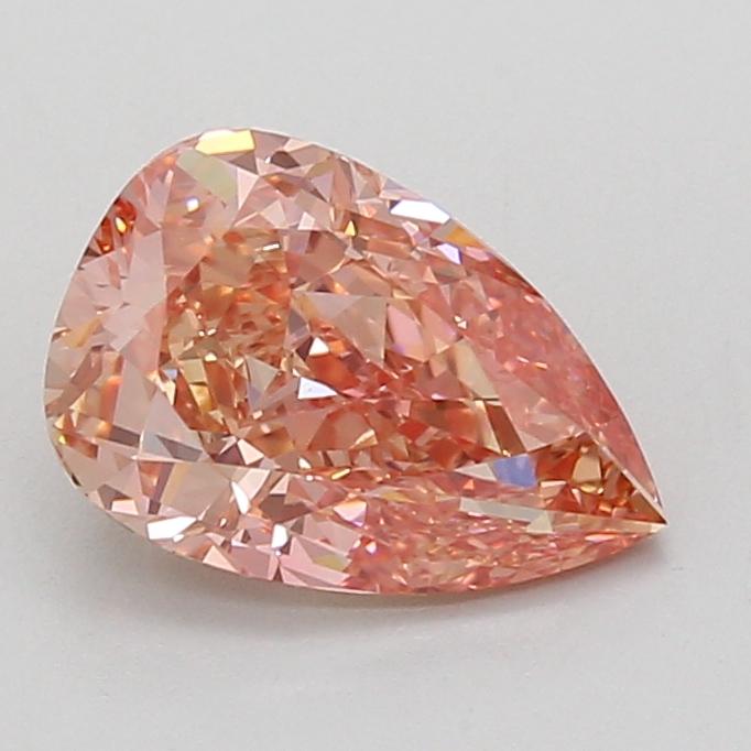 2.02 Ct. Fancy Intense Brownish Pink Pear Lab Grown Diamond