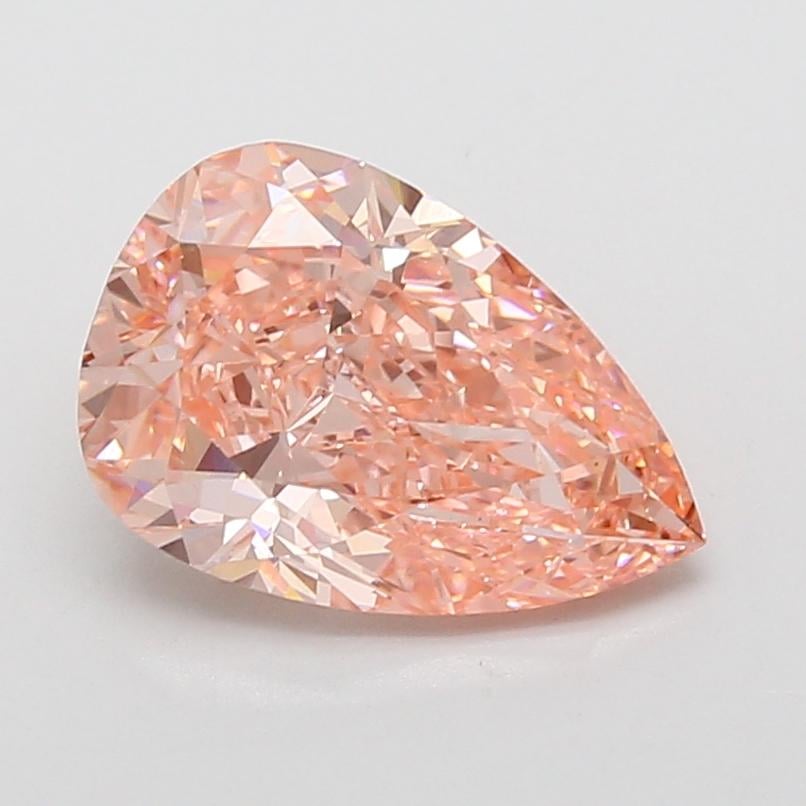 2.72 Ct. Fancy Vivid Pink Pear Lab Grown Diamond