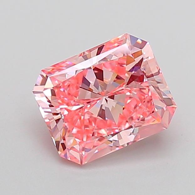 2.51 Ct. Fancy Vivid None Pink Radiant Lab Grown Diamond