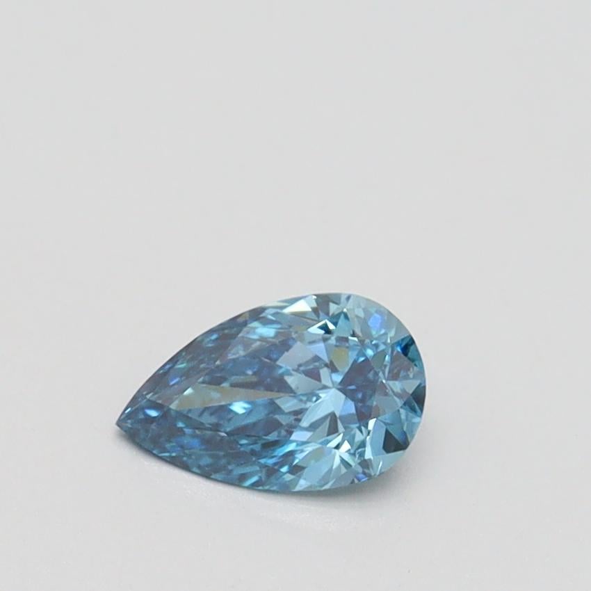 0.36 Ct. Fancy Vivid Blue Pear Lab Grown Diamond