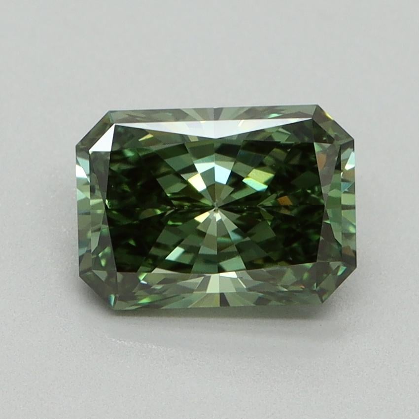 1.52 Ct. Fancy Vivid Green Radiant Lab Grown Diamond