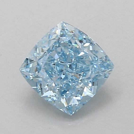 1.03 Ct. Fancy Vivid Blue Cushion Lab Grown Diamond