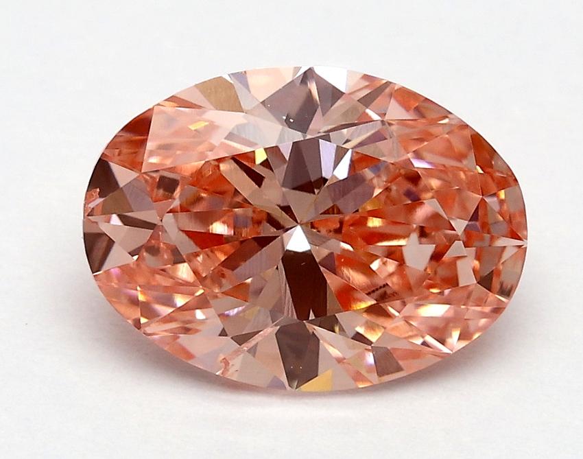 1.70 Ct. Fancy Vivid Pink Oval Lab Grown Diamond